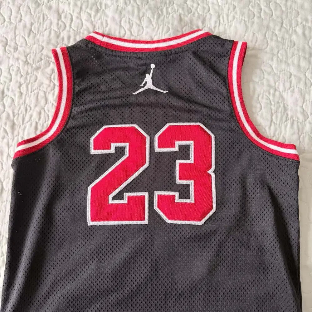 Jordan Boys 23 Jersey Sleeveless Top in Black Youth Size M 10-12